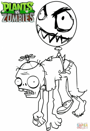 Plants Vs. Zombies Coloring Pages to Print   tar2p