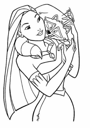 Pocahontas Coloring Pages Free for Kids   IX63T
