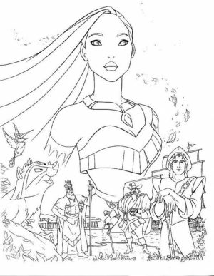 Pocahontas Coloring Pages to Print Online   625N6