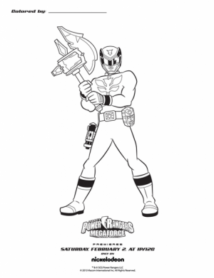 Power Rangers Megaforce Coloring Pages   60317