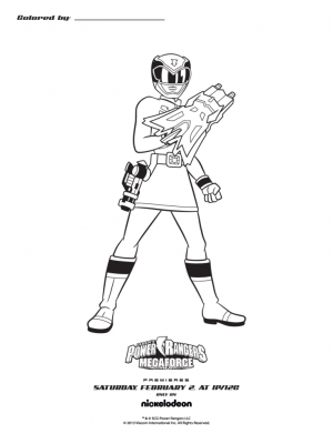 Power Rangers Megaforce Coloring Pages Free to Print   38906
