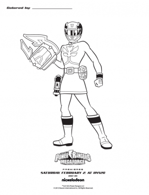 Power Rangers Megaforce Coloring Pages Free to Print   50531