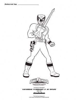 Power Rangers Megaforce Coloring Pages Printable   41685