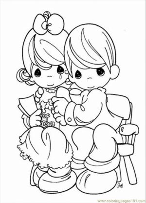 Precious Moments Boy and Girl Coloring Pages   5scag