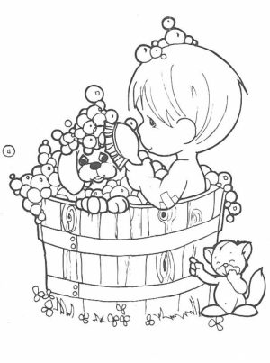 Precious Moments Coloring Pages for Kids   04518