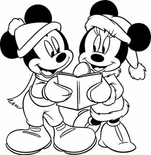 Preschool Disney Christmas Coloring Pages to Print   4ABJZ
