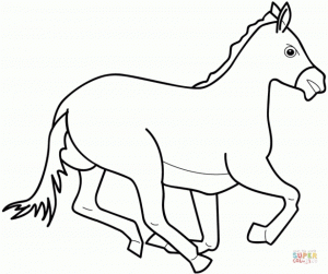Preschool Horses Coloring Pages to Print   Drx0J