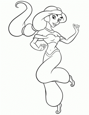 Preschool Jasmine Coloring Pages to Print   28183