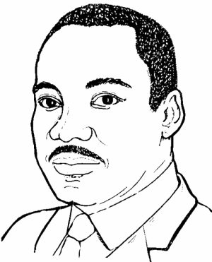 Preschool Martin Luther King Jr Coloring Pages to Print   nob6i