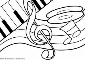 Preschool Printables of Music Coloring Pages Free   77105