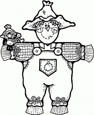 Preschool Scarecrow Coloring Pages to Print   Drx0J