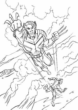 Preschool Wolverine Coloring Pages to Print   Drx0J