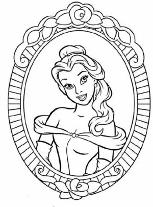 Princess Belle Coloring Pages to Print   15384