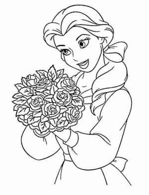 Princess Belle Coloring Pages to Print   36185