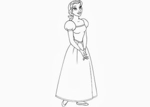 Princess Belle Coloring Pages to Print   46276