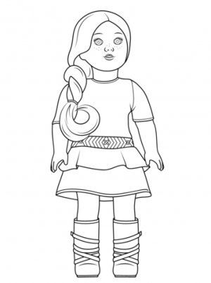 Printable American Girl Coloring Pages   7ao0b
