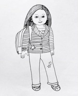 Printable American Girl Coloring Pages Online   gvjp21