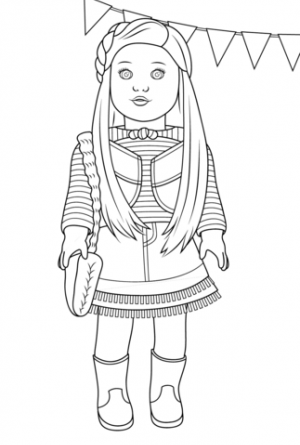 Printable American Girl Coloring Pages Online   mnbb19