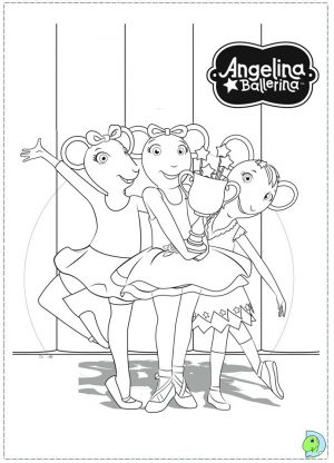 Printable Angelina Ballerina Coloring Pages Online   106081