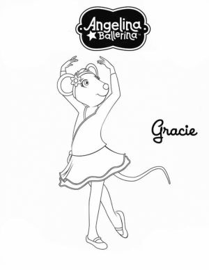Printable Angelina Ballerina Coloring Pages Online   711866