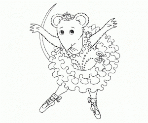 Printable Angelina Ballerina Coloring Pages Online   781014