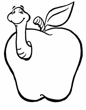 Printable Apple Coloring Pages   9wchd