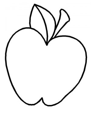 Printable Apple Coloring Pages Online   4auxs