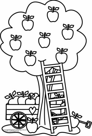 Printable Apple Coloring Pages Online   gvjp19