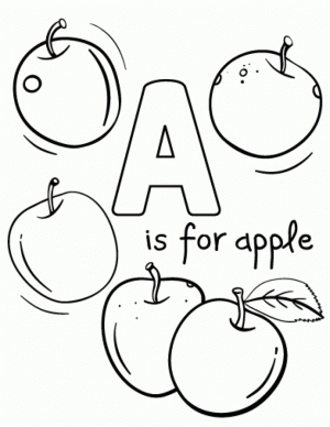 Printable Apple Coloring Pages   yzost
