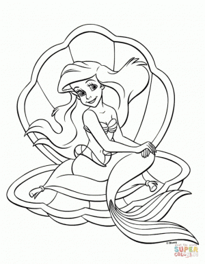 Printable Ariel Coloring Pages for Kids   5prtr