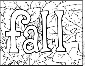 Printable Autumn Coloring Pages   73400