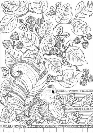 Printable Autumn Coloring Pages for Adults   xc45pl