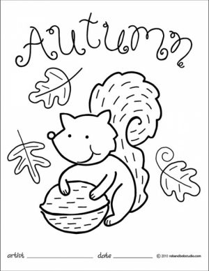 Printable Autumn Coloring Pages Online   85256