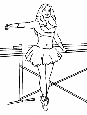 Printable Ballerina Coloring Pages Online   4auxs