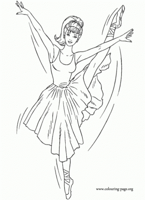 Printable Ballerina Coloring Pages   yzost