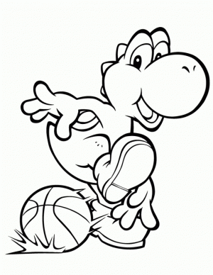 Printable Basketball Coloring Pages   808705