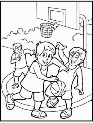 Printable Basketball Coloring Pages Online   106090