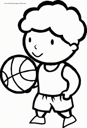 Printable Basketball Coloring Pages Online   711875