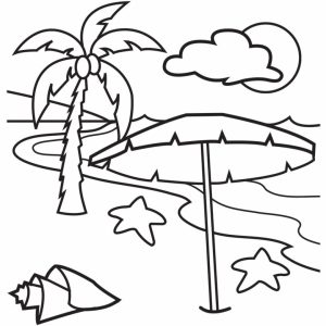 Printable Beach Coloring Pages Online   FOH6R