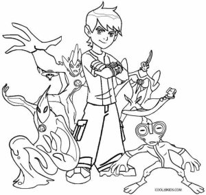 Printable Ben 10 Coloring Pages Online   mnbb11