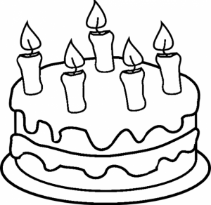 Printable Birthday Cake Coloring Pages   41558