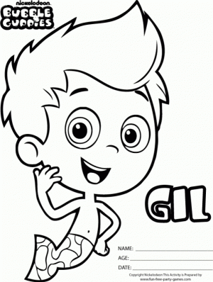 Printable Bubble Guppies Coloring Pages   171700