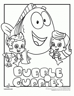 Printable Bubble Guppies Coloring Pages   237383
