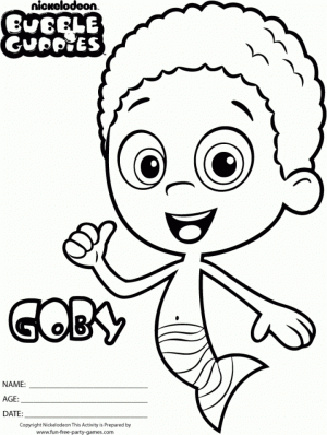 Printable Bubble Guppies Coloring Pages   810595