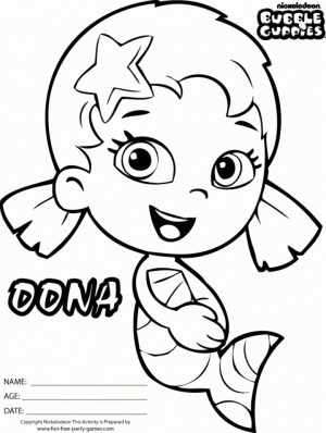 Printable Bubble Guppies Coloring Pages   811899