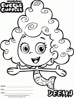 Printable Bubble Guppies Coloring Pages Online   106080