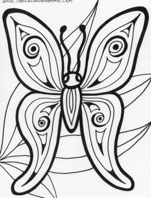 Printable Butterfly Coloring Pages for Adults   21740
