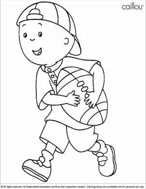 Printable Caillou Coloring Pages   7ao0b