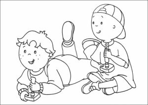Printable Caillou Coloring Pages   dqfk32