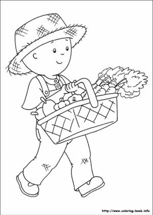 Printable Caillou Coloring Pages Online   4auxs